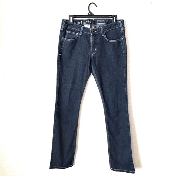 Carhartt Modern Fit Women’s Jeans 28x32 | Classic Dark Wash - Picture 1 of 7